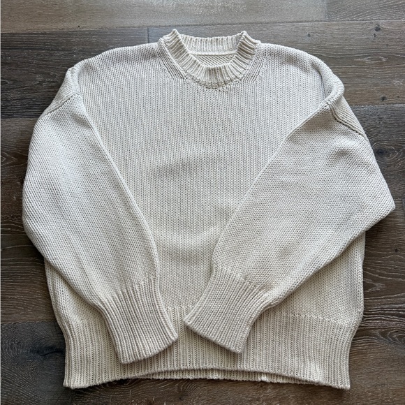 Babaa Sweaters - Babaa Cream Knit Sweater One Size